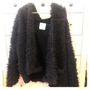 Pull & Bear Faux Fur Hooded Teddy Coat